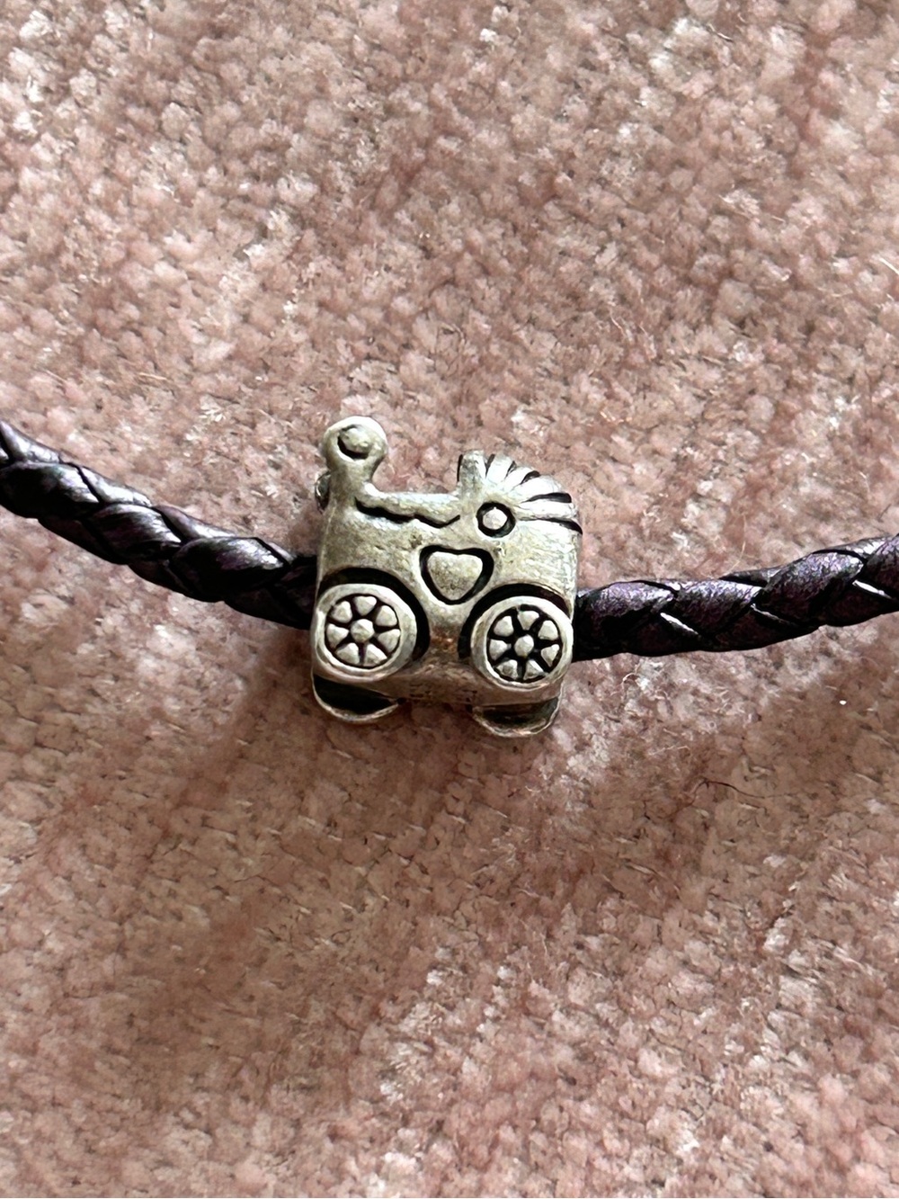 Authentic Pandora baby carriage charm bead for Pandora bracelet 925